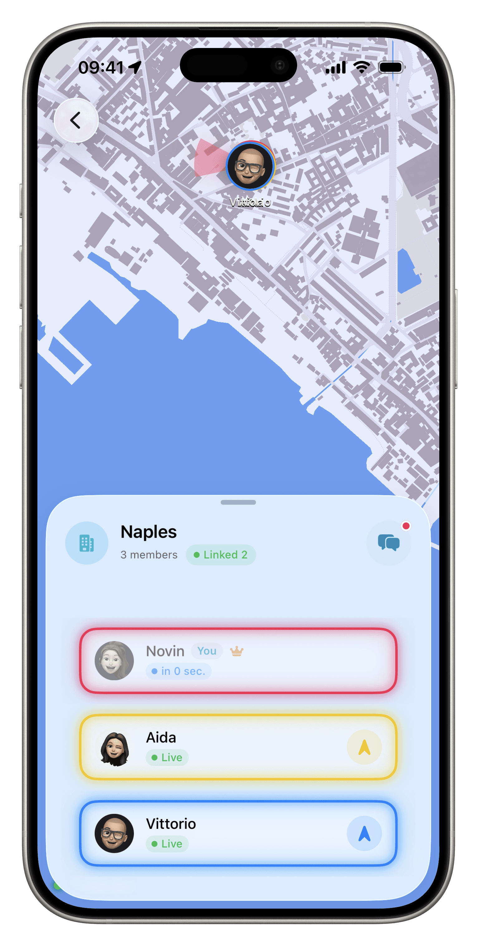 GroupIn on iPhone 1